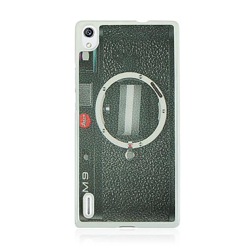 Camera Pattern Hard Case for Huawei Ascend P7