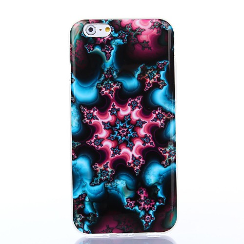 Fancy Lightning Pattern Silicone Soft Cover and Mini Diaplay Stand for iPhone 6