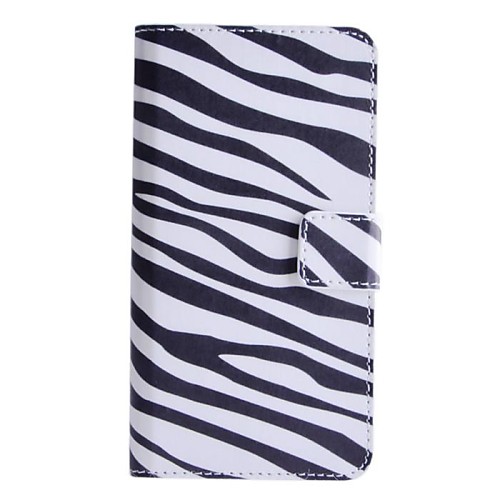 Zebra Pattern Pattern PU Leather Case with Stand and Card Slot for HTC Desire 510