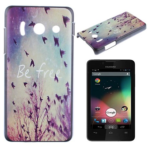 Fly Freely Pattern PC Hard Case for Huawei Y300