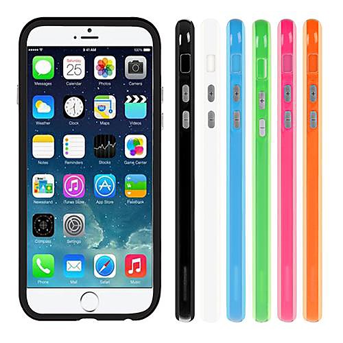 DSD Candy Colorful Soft Bumper with Metal Button for iPhone 6(Assorted Color)