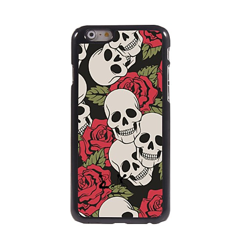 Skull Pattern Aluminum Hard Case for iPhone 6 Plus