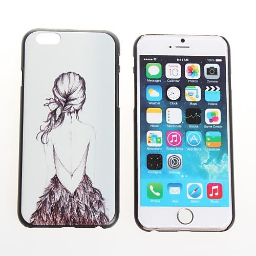 Girl Design Metal Hard Case for iPhone 6