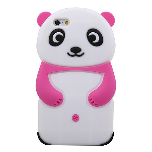 Lovely Cartoon Panda Silicone Soft Case for  iPhone 6 (Assorted Color)