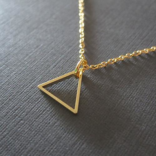 Z&x контракт сплава способа треугольник кулон ожерелье