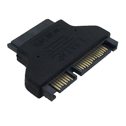 тонкий SATA 7  15 22pin мужчин и SATA 7  6 13pin женский адаптер