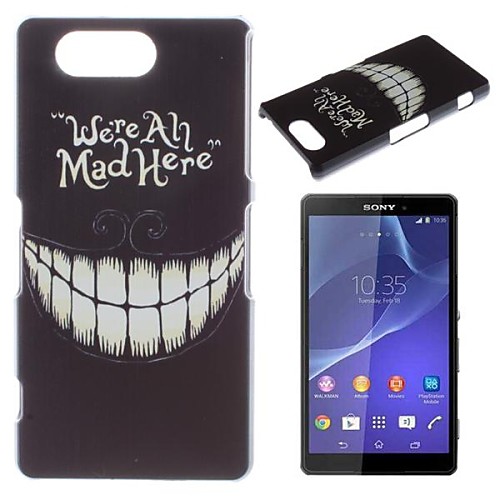 Crazy Teeth Pattern PC Hard Case for Sony Xperia Z3 mini D5803 M55w