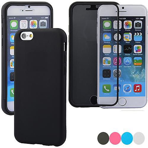 Touch Screen Flip Transparent Full Body Case for iPhone 4/4S (Assorted Color)