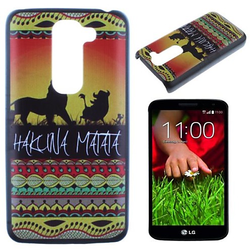 Hakuna Matata On Sunset Lion King Pattern PC Hard Case for LG G2 mini