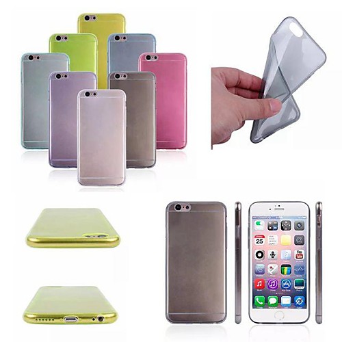 Ultra Thin 0.5 mm TPU Soft Back Cover Case for iPhone 6 (Assorted Colors)