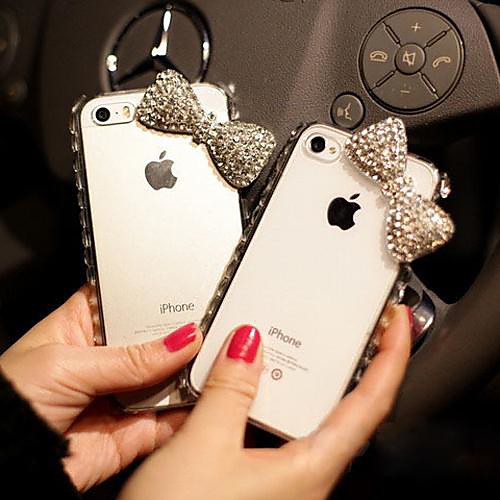 4.7Inch  Bowknot  with Diamond Hard Back Cover  for iPhone 6