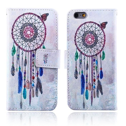 Dream Catcher Pattern PU Leather Full Body Cover with Card Slot for iPhone 6