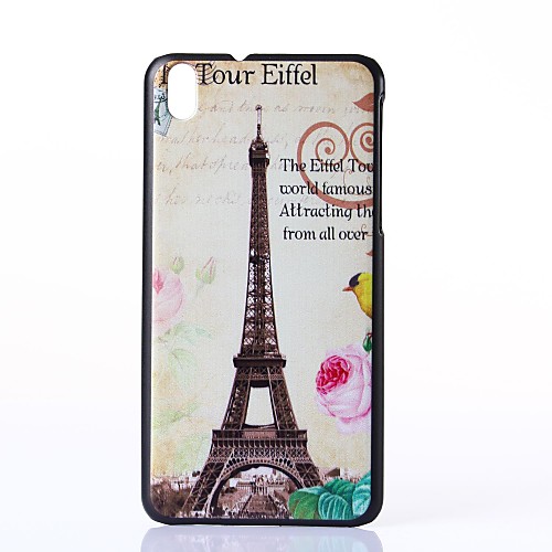 Magpie and Flowers Pattern Plastic Hard Case for HTC Desire 816