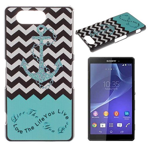 The Waves Of the Sea Anchor Pattern PC Hard Case for Sony Xperia Z3 mini D5803 M55w