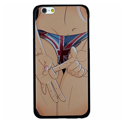 The Sexy Girl Gesture Behind Pattern PC Hard Back Cover Case for iPhone 6