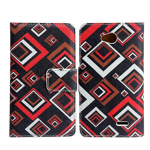 Grid Pattern  PU Leather Full Body Case for LG L90