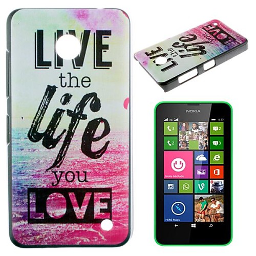 Live and Life of Sea Pattern PC Hard Case for Nokia Lumia N630