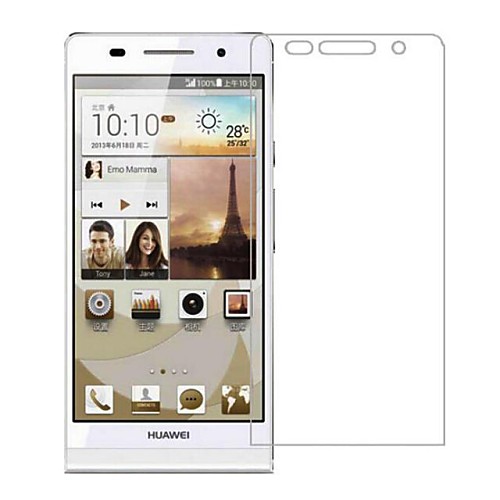 Professional High Transparency LCD Crystal Clear Screen Protector with Cleaning Cloth for Huawei P6