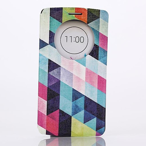 Diamond Pattern Full Body PU Leather Case Cover with Stand  for LG G3