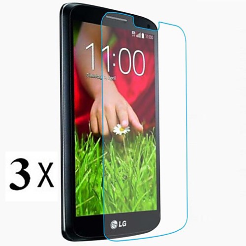 [3-Pack]Professional High Transparency LCD Crystal Clear Screen Protector with Cleaning Cloth for LG G2 mini