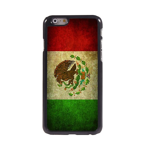 Vintage The Mexican Flag Pattern Aluminum Hard Case for iPhone 6