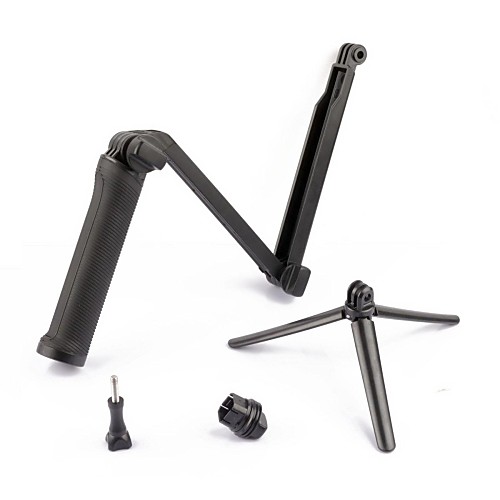 PANNOVO 3-in-1 Multi-function Folding Arm Monopod Grip for GoPro Hero 2 / 3 / 3 / 4