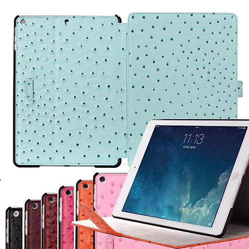 Natusun™ Ostrich Pattern PU Leather Smart Cover with Belt Bucklel for iPad Air/iPad 5