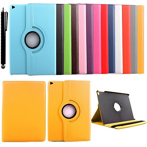 KARZEA 360 Degree Rotating PU Leather Case with Stand and Stylus for iPad Air 2/iPad 6 (Assorted Colors)