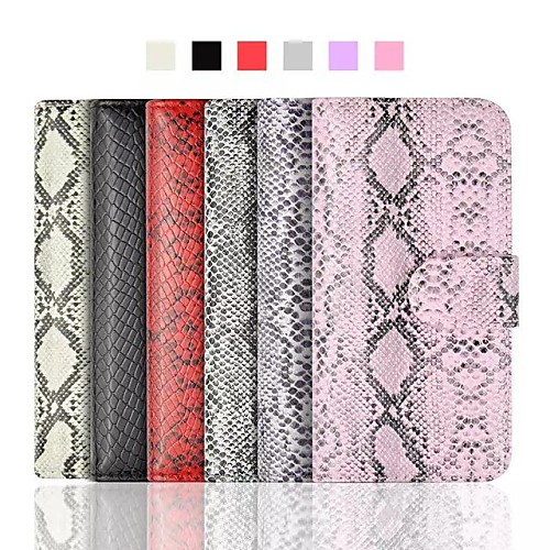 Python Pattern PU Leather Flip-open Full Body Case for iPhone 6(Assorted Colors)