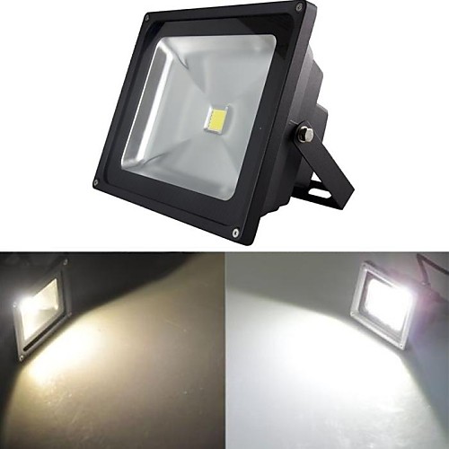 Black Waterproof 10W 1000LM 2800-7000K Cold White Light and Warm White Light LED Flood Lamp (85V-265V)