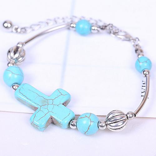 Coway Cross Turquoise Bracelet