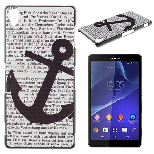 Anchor Pattern PC Hard Case for Sony Z3 L55T