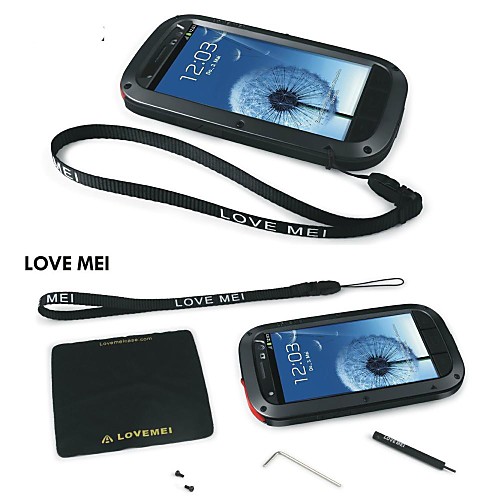 Love Mei Waterproof Shockproof Aluminum Gorilla Metal Case for SAMSUNG I9300 GALAXY S3(Assorted Colors)