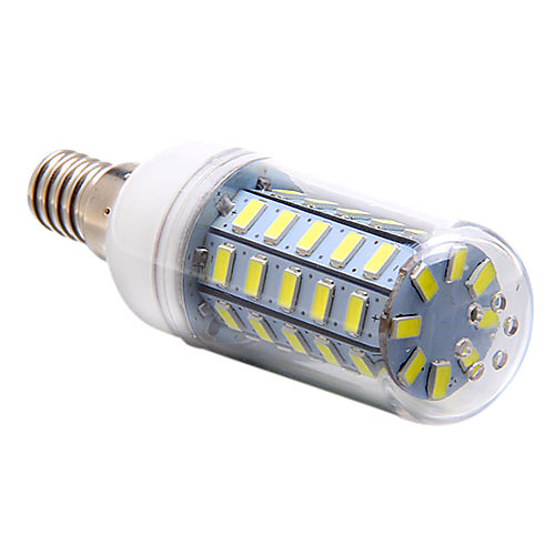 e14 10w 48x5730smd 1000lm 6000-6500k белый свет привел кукурузы лампочку (220-240)