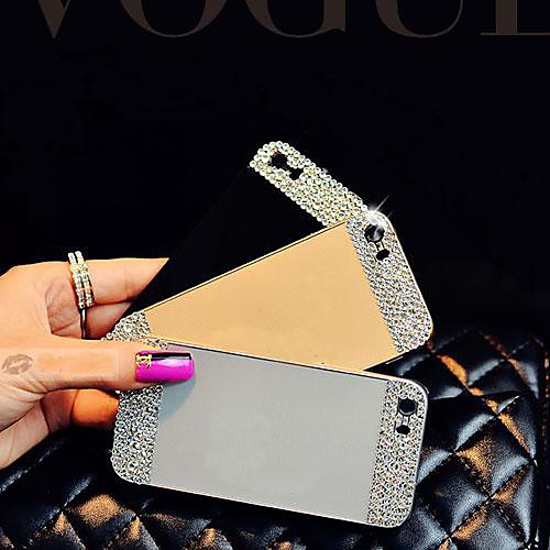 Bright  Decorated with Diamond Hard Back Cover for iPhone 5/5s (Assorted Color)