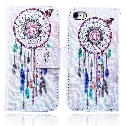 Aeolian Bells Pattern PU Leather Full Body Case with Stand for iPhone 5/5S