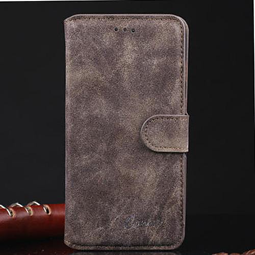 Pure Color Restoring Ancient Ways Genuine Leather Full Body Case with Card Slot and Stand for iPhone 6(Assorted Color)