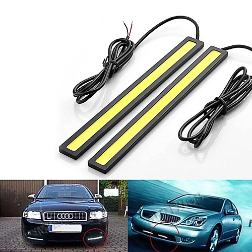 2шт 14cm 7W 600-700LM Daytime Running light Белый цвет High Power COB DRL водонепроницаемый IP68 Daylight(12V)