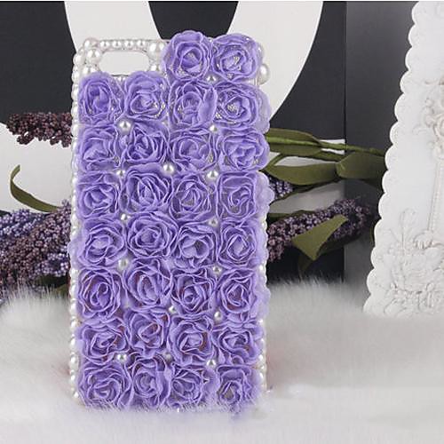 Bud Silk for Rose with Pearl Hard Back Cover  for iPhone 5 / iPhone 5S  (Assorted Colors)