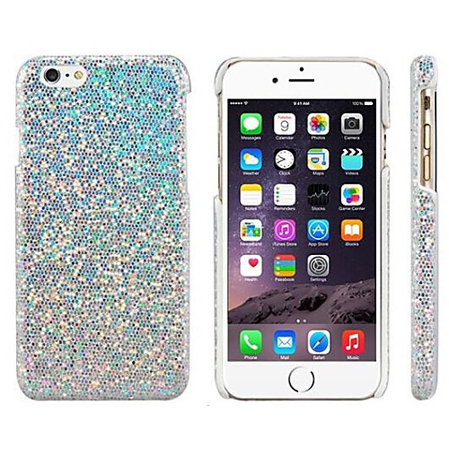 Stunning Flashing Paillette Decorated Plastic Case for  iPhone 6 (Assorted Colors)