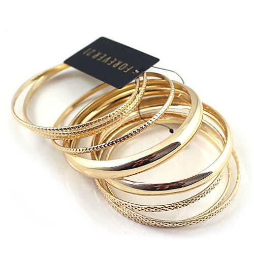 Golden Multilayer Contracted Bracelet