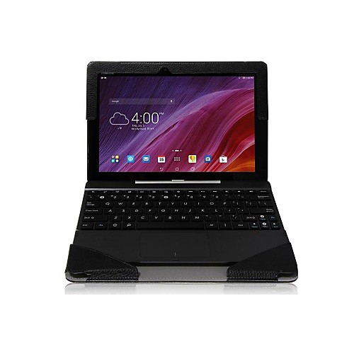 Black Folio Keyboard PU Leather Case Cover for Asus Transformer Pad TF103C 10.1