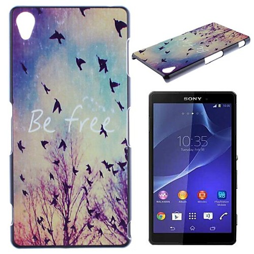 Fly Freely Pattern PC Hard Case for Sony Z2 L50w