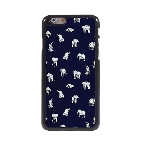 Lovely Little Elephant Design Aluminum Hard Case for iPhone 6 Plus