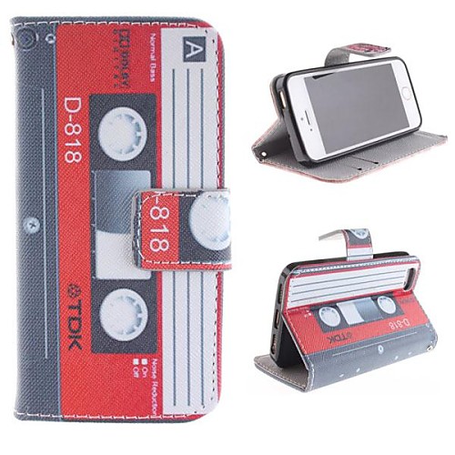 Tape Design Restoring Ancient Ways PU Full Body Case with Stand with Card Slot for iPhone 5/5S