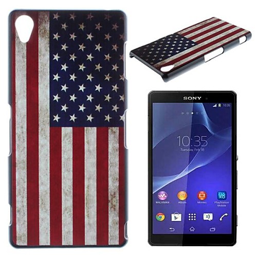 Stars and Stripes Pattern PC Hard Case for Sony Z2 L50w