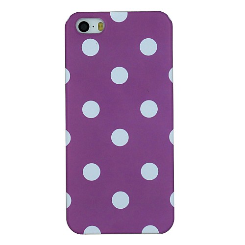 The White Dot on Purple Pattern PC Material Back Cover  Hard Case for iPhone 5/5S