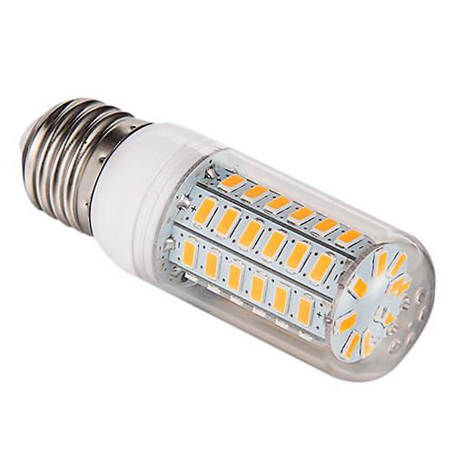 e27 12w 56x5730smd 1200lm 3000-3500k теплый белый свет привел кукурузы лампочку (220-240)