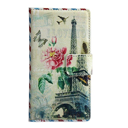 Classical Eiffel Tower Pattern PU Leather Full Body Case for LG G2 mini