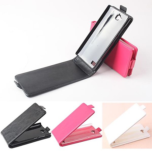 Hot Sale 100% PU Leather Flip Leather Up and Down Case for Huawei Honor 3C(Assorted Colors)